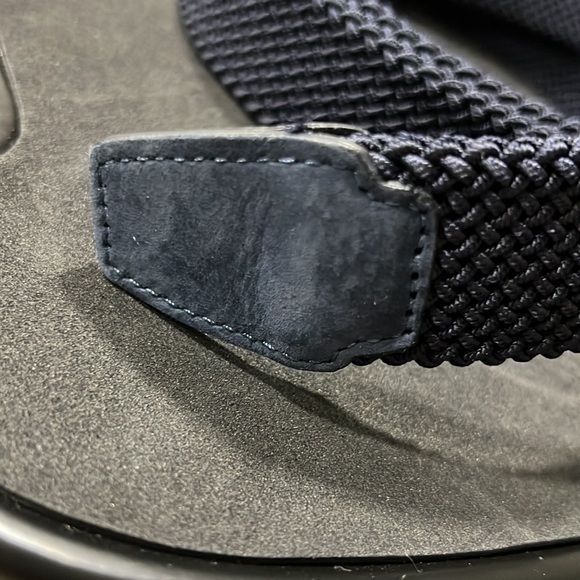 Men’s Leather/Suede Navy Blue Pepi Bertini Belt - Picture 4 of 6